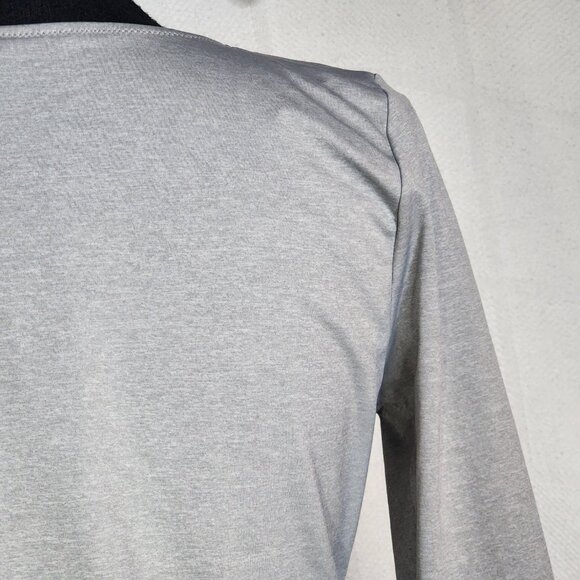 Flexees Maidenform Grey 3/4 Sleeve Fat Free Dressing Back Smoothing Shapewear 2X - Picture 12 of 16